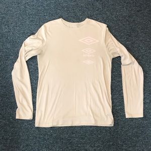 Grey-pink Umbro men’s long sleeve shirt